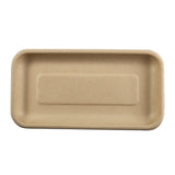 Tan Fiber Trays 8.3" x 4.5" x 0.6", Overhead View