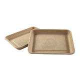 Tan Fiber Trays 8.9" x 6.5" x 1", Multiple Tray View