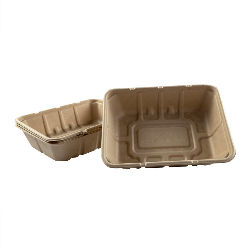 Shallow Tan Tubs 7" x 9" x 2.25", Multiple Tub View