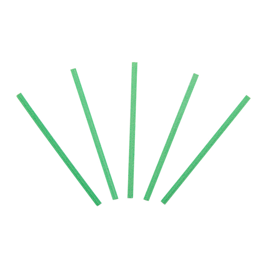 Twist Tie 3x1/8" Green Paper, Case 2000x25