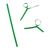 Twist Tie 4x1/8" Green Paper, Case 2000x25