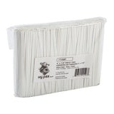 Twist Tie 4x1/8" White Paper, Case 2000x25