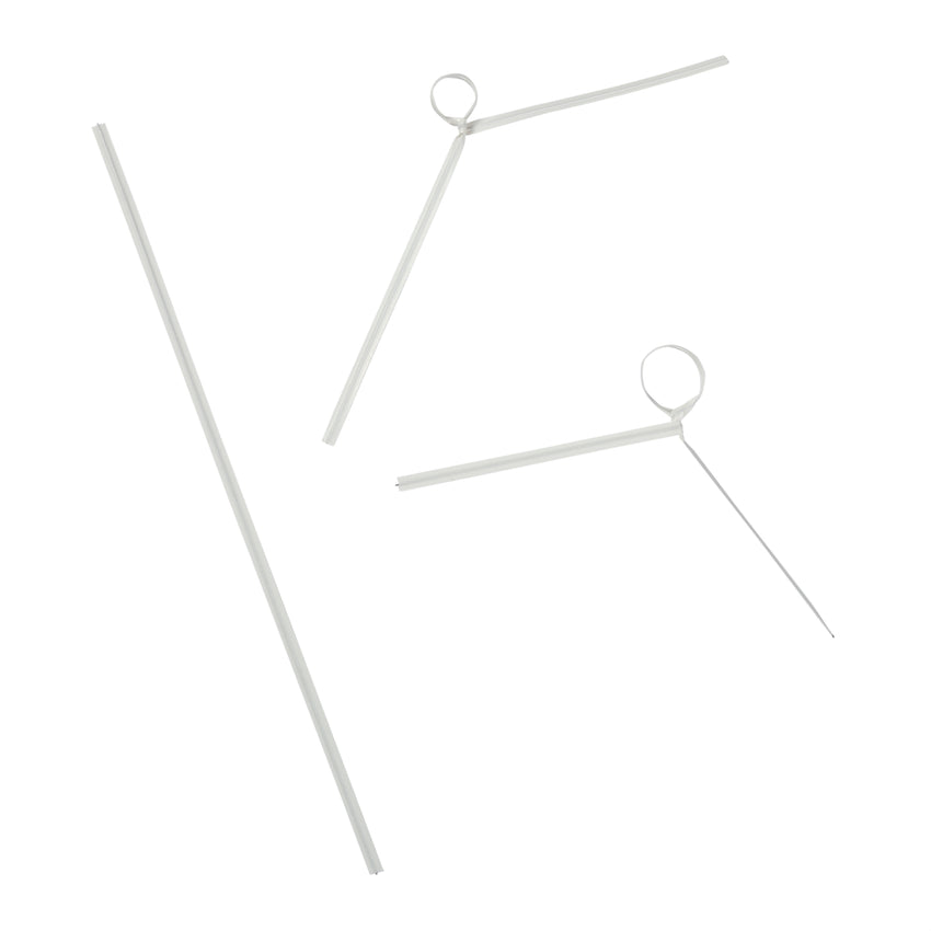 Twist Tie 7x1/8" White Paper, Case 2000x25